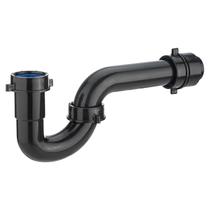 Kit de drenagem de pia P Trap Yariwiz KSD-001B preto de 1,5 polegadas