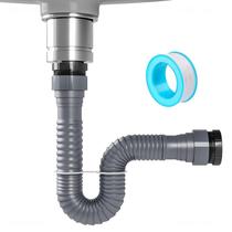 Kit de Drenagem NiHome Sifão Flexível em P 2051 cm 1-1/2"1-1/4" Kit de Drenagem NiHome Sifão Flexível em P 2051 cm 1-1/2"1-1/4"