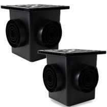 Kit de Drenagem para Caixa de Inspeção Dooeant 12" com Cesto Coletor Kit de Drenagem para Caixa de Inspeção Dooeant 12" com Cesto Coletor
