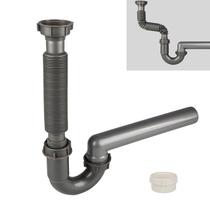 Kit de Drenagem para Pia COLDDD com Sifão Flexível 1-1/2" Kit de Drenagem para Pia COLDDD com Sifão Flexível 1-1/2"
