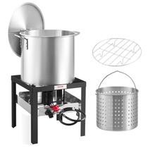 Kit de ebulição de frutos do mar VEVOR 100 Qt com peneira, panela e queimador