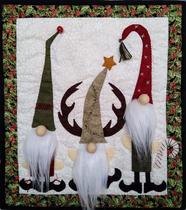 Kit de edredão de parede Gnomes 33x38 cm Kit para iniciantes de Natal