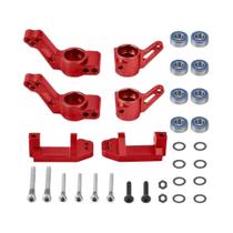 Kit De Eixo Traseiro E Blocos De Direção Dianteiros Em Alumínio Para Traxxas 2WD Slash Stampede