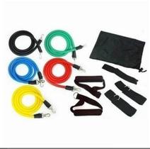 Kit de elásticos 11 Pçs treinamento musculação alongamen Kit de elásticos 11 Pçs treinamento musculação alongamen