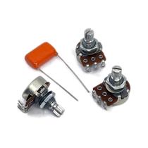 Kit de Elétrica Para Baixo Tipo Jazz Bass JBA3 Potenciômetros Alpha + Orange Drop