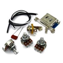 Kit de Elétrica Para Guitarra Tipo Strato SCA3 Potenciômetros e Chave Alpha + Jack