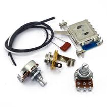 Kit de Elétrica Para Guitarra Tipo Telecaster TLA3 Potenciômetros e Chave Alpha + Jack