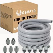 Kit de Eletroduto Flexível Estanque a Líquidos QSHFTO 3/4" 7,5 m