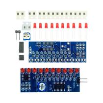 Kit De Eletrônica Inteligente DIY Para Crianças NE555 CD4017 Módulo LED De Fluxo De Luz Aprenda