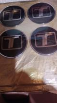Kit de emblemas tsw 70mm cinza chumbo 4 pecas Kit de emblemas tsw 70mm cinza chumbo 4 pecas
