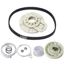 Kit de embreagem de polia de lavadora com correia de transmissão e cubo de cesta Whirlpool