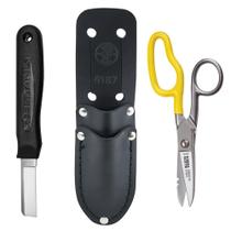 Kit de emenda de cabos Klein Tools 46039 com faca e cortador Kit de emenda de cabos Klein Tools 46039 com faca e cortador