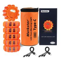 Kit de emergência LED Road Flares Markstor Roadside, pacote com 3