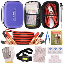 Kit de emergência para carro na estrada COOGEO com cabos de ligação roxo