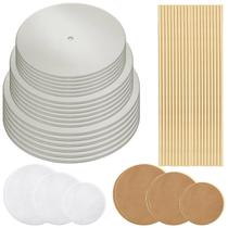 Kit de empilhamento em camadas para bolos Patelai com tábuas de bolo e varetas