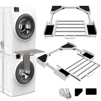 Kit de empilhamento HHXRISE para lavadora e secadora de 53 a 74 cm de carga frontal