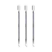 Kit De Empurrador De Cutículas Em Aço Inoxidável Com Removedor De Pele Morta Em Forma De Colher Para