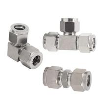 Kit de encaixe de tubo de compressão Metalwork 304 em aço inoxidável Kit de encaixe de tubo de compressão Metalwork 304 em aço inoxidável