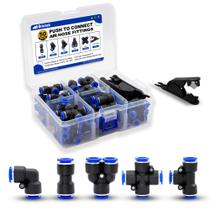 Kit de encaixe Push to Connect Brintek 50PCS para mangueira de ar de 6 mm