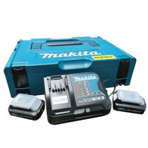 Kit de Energia 12V CXT Baterias 2Ah + Carregador + MakPac Makita - 197656-9 Kit de Energia 12V CXT Baterias 2Ah + Carregador + MakPac Makita - 197656-9