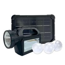 Kit de Energia Solar de Emergência com 22 LEDs e Carregador USB - Luatek