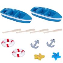 Kit de enfeite em miniatura Dong Huang Beach Style 12 unidades