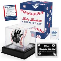 Kit de enfeites de beisebol para bebês com estampa de mão Circa Print Kit de enfeites de beisebol para bebês com estampa de mão Circa Print