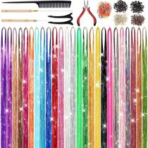 Kit de enfeites de cabelo CHENZI 8250 Strands 122 cm com acessórios