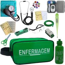 Kit de Enfermagem Aparelho de Pressao Estetoscopio Necessaire Medidor Glicose Multi Estagio Incoterm