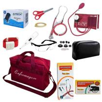Kit de Enfermagem Completo com Apar. Medir Saturacao Gtech - Premium