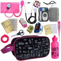 Kit De Enfermagem Completo Medidor Glicose Aparelho Pressao