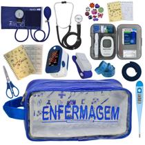 Kit De Enfermagem Completo Medidor Glicose Aparelho Pressao
