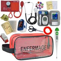 Kit De Enfermagem Completo Medidor Glicose Aparelho Pressao