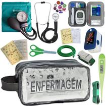 Kit De Enfermagem Completo Medidor Glicose Aparelho Pressao