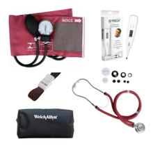 Kit De Enfermagem Completo + Termometro + Garrote + Bolsa