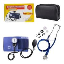 Kit De Enfermagem Esfigmomanometro + Esteto Duplo Rappaport Premium