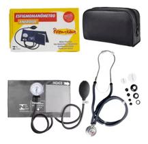 Kit De Enfermagem Esfigmomanometro + Esteto Duplo Rappaport Premium