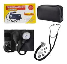 Kit De Enfermagem Esfigmomanometro + Esteto Duplo Rappaport Premium