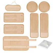 Kit de Envolturas com Pacote de Óleo de Rícino Qualory 9 Peças Algodão Orgânico Kit de Envolturas com Pacote de Óleo de Rícino Qualory 9 Peças Algodão Orgânico