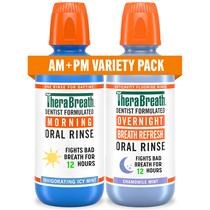 Kit de Enxaguante Bucal TheraBreath AM/PM 473 ml 2 Unidades Kit de Enxaguante Bucal TheraBreath AM/PM 473 ml 2 Unidades