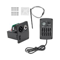Kit De Equalizador De Guitarra De 5 Bandas Com Captador E Afinador Para Guitarra Acústica SE-5N