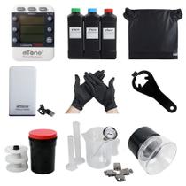 Kit de equipamento de desenvolvimento de câmara escura eTone com temporizador e tanque