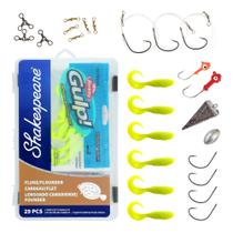 Kit de equipamento de pesca Shakespeare Flounder, conjunto de 29 unidades