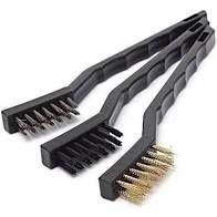Kit de escova com 3 para limpeza em geral 1 nylon + 1 latão + 1 aço