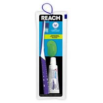 Kit de escova de dentes para viagem Reach Ultraclean com cerdas macias, compatível com TSA Kit de escova de dentes para viagem Reach Ultraclean com cerdas macias, compatível com TSA