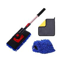 Kit De Escova De Lavagem De Carro Com Cabo Longo, Mop E Toalha Chenille Para Limpeza E Remoção De