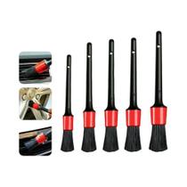 Kit De Escova De Limpeza De Carro 5 Unidades, Escova De Plástico Para Remoção De Poeira Interna De