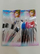 Kit de escova para cílios e pente para sobrancelha - 7 Colors Makeup