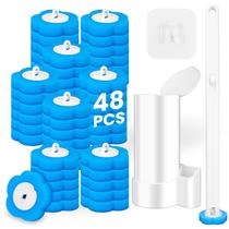 Kit de escova sanitária descartável KOKL com suporte e 48 refis Kit de escova sanitária descartável KOKL com suporte e 48 refis