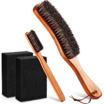 Kit de escova ZJoey Horsehair Felt Chapéu com esponja de limpeza Kit de escova ZJoey Horsehair Felt Chapéu com esponja de limpeza